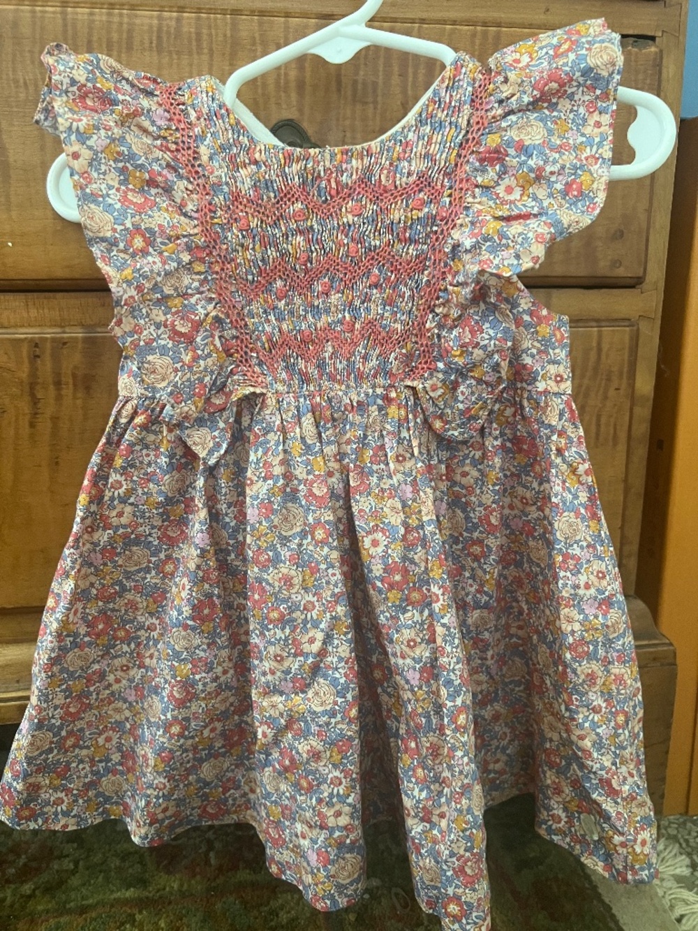 Tartine et Chocolat girls dress 9m liberty